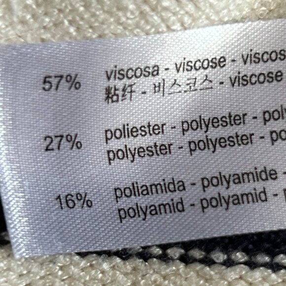 Zara Breton Stripe Cream and Black Sweater - Size Medium to L:arge - Picture 9 of 12